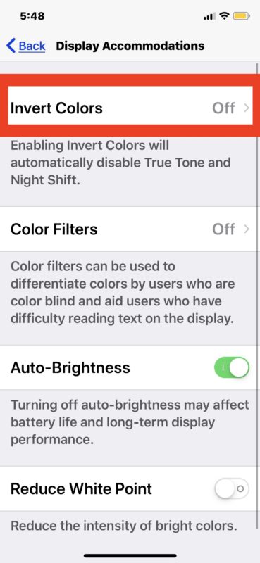 How to invert screen colors on iPhone or iPad