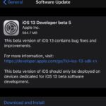 iOS 13 beta 5 and iPadOS 13 beta 5