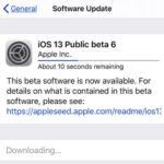 iOS 13 public beta 6