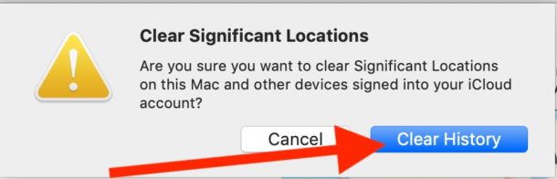 How to clear and disable Significant Locations on Mac and other devices using same Apple ID