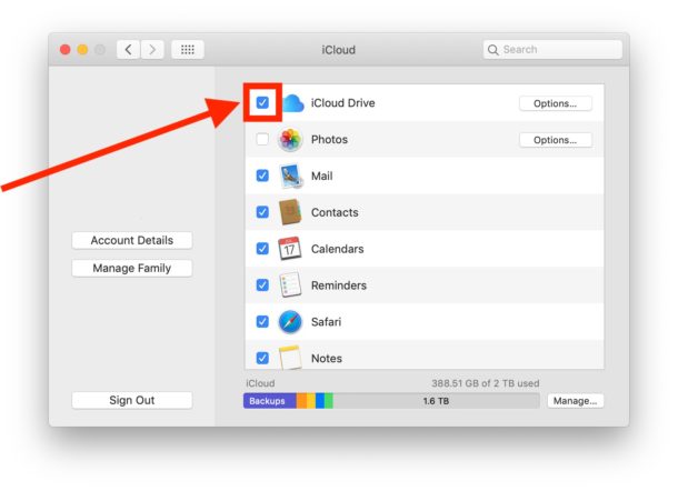 how to disable icloud