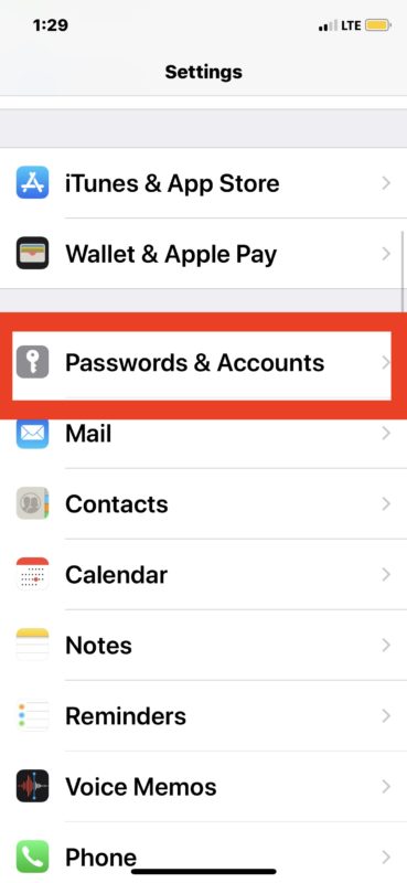 How can I reset my email password on my iPhone?