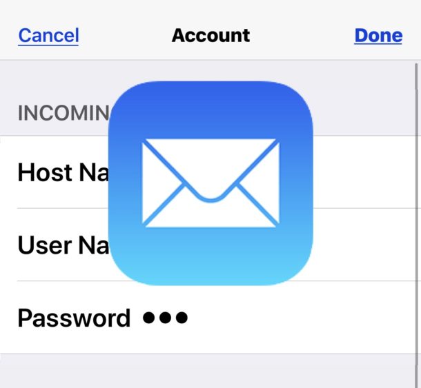 show password for email account mac