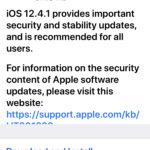 iOS 12.4.1 update download and install