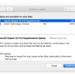 MacOS Mojave supplemental update aug 26 download