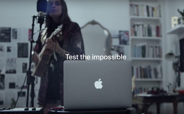 Test the Impossible Mac advertisement for TV