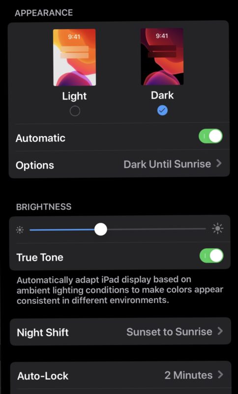 Dark Mode in iOS 13