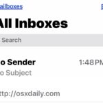 No Sender and No Subject email bug on iPhone