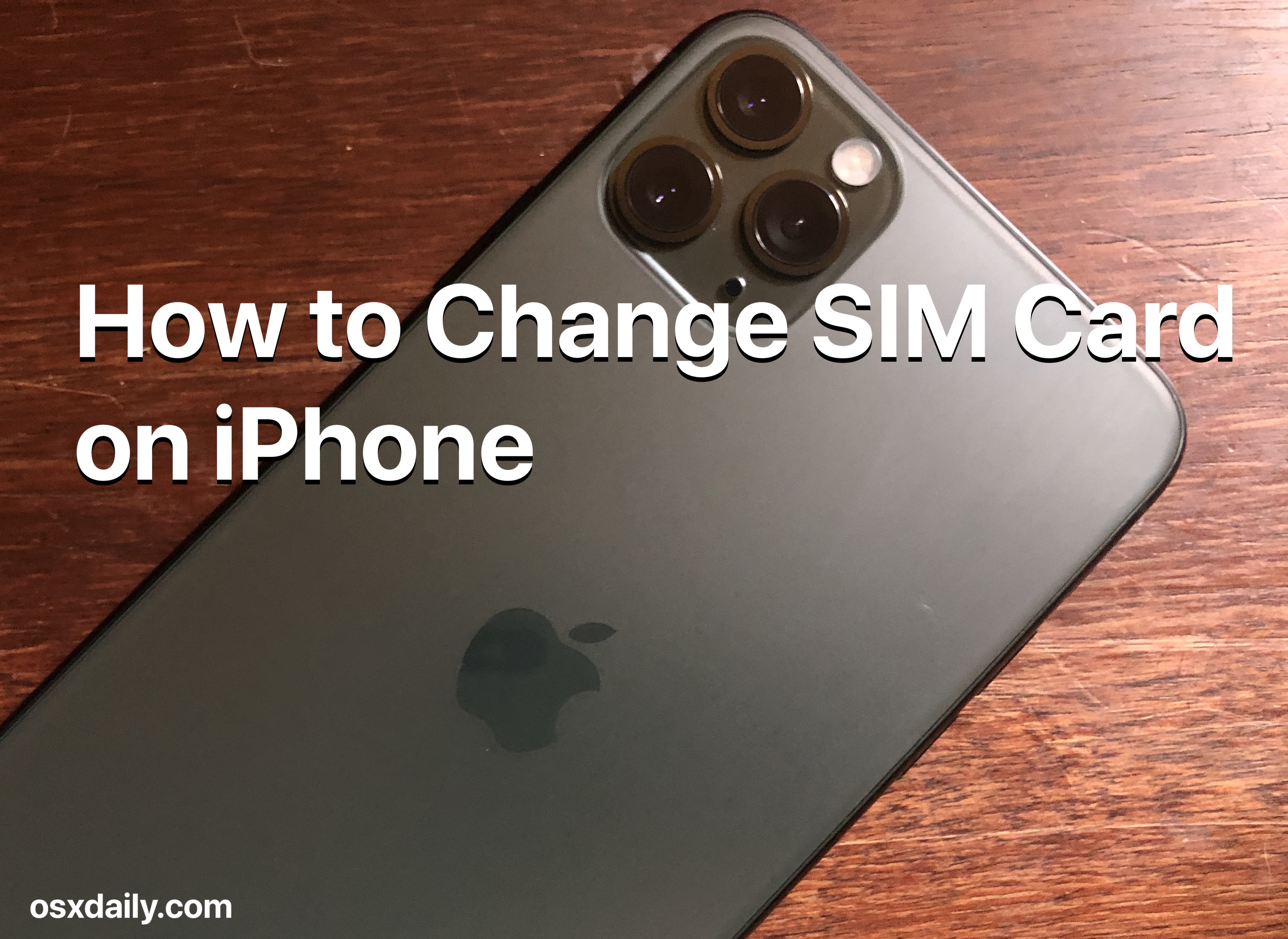 howto change sim card iphone
