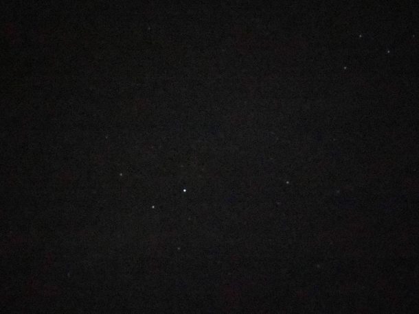 Night Mode photo of stars