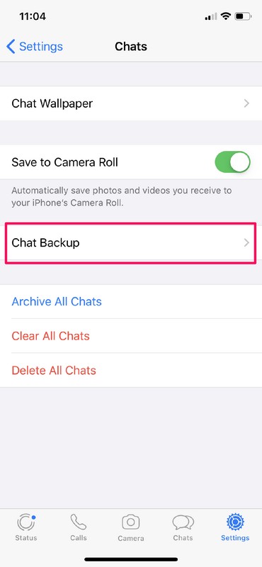 Как сделать резервную копию чатов WhatsApp в iCloud