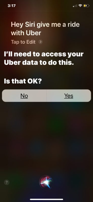 How to get Uber ride with Siri on iPhone