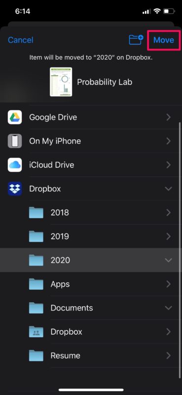 How to Access & Edit Dropbox Files from iPhone & iPad