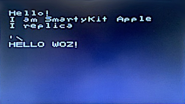 SmartyKit Apple I Replica command prompt