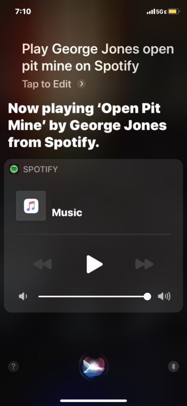 How to start Spotify songs and music from Siri
