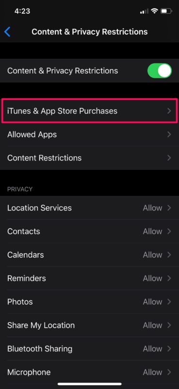 How to Turn Off In-App Purchases with Screen Time