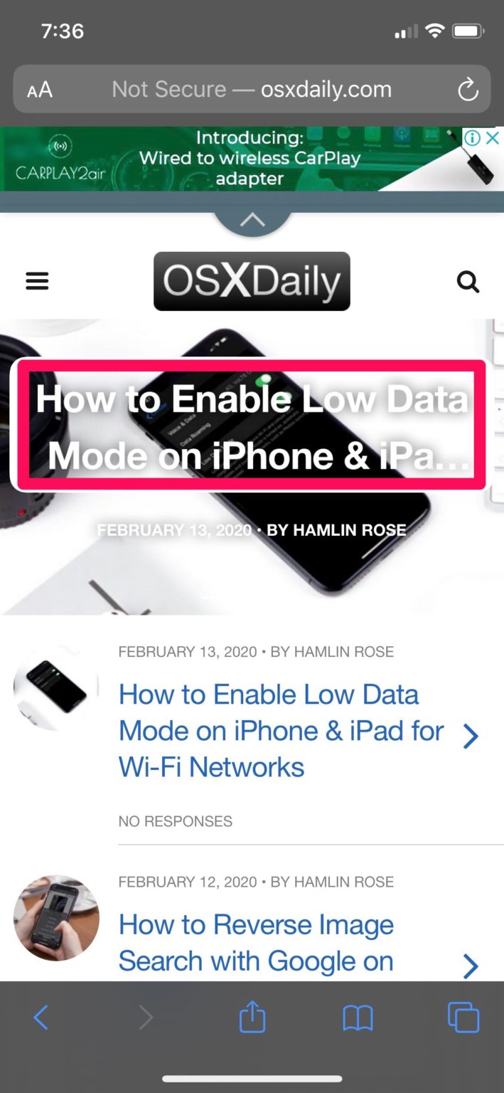 How to Disable Safari Link Previews on iPhone & iPad to See URLs - OS X ...
