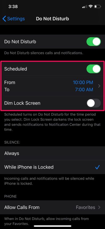 How to Schedule & Adjust Do Not Disturb from Control Center on iPhone & iPad