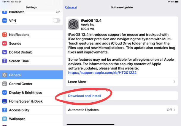 Как скачать и установить ipadOS 13.4 и iOS 13.4