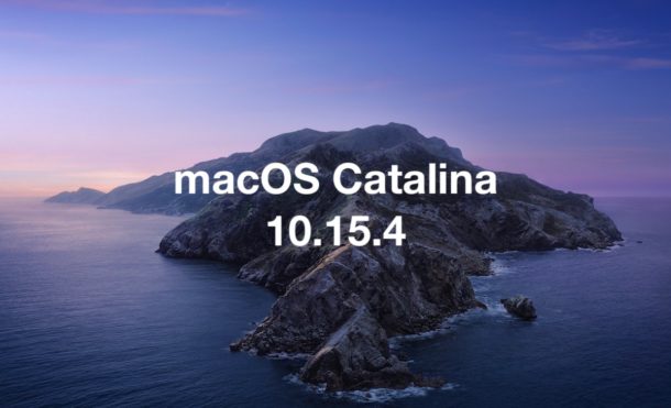 MacOS Catalina 10.15.4