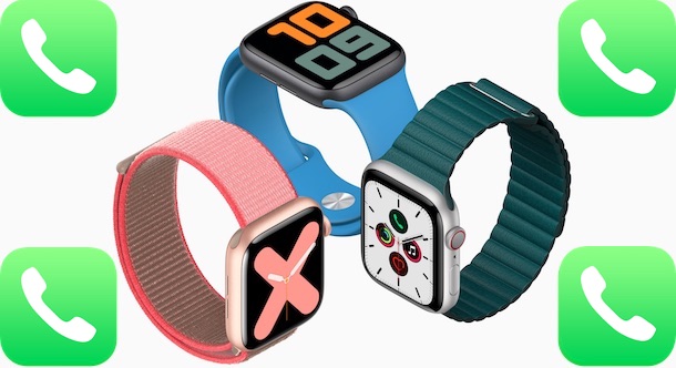 Apple Watches with phone icon