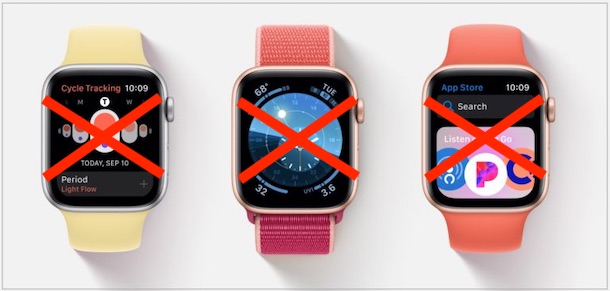 Apple Watches with crosses on