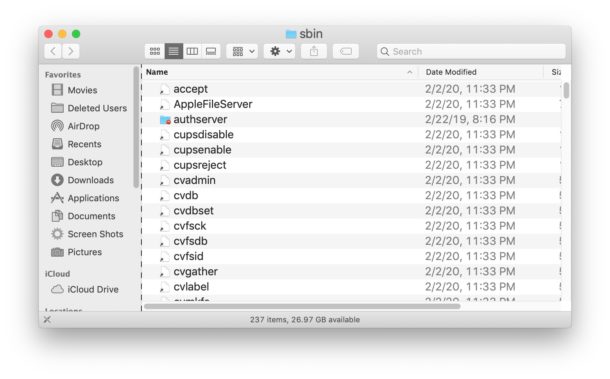 File system path opened in Finder from Spotlight