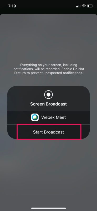 How to Screen Share in Webex Meetings on iPhone & iPad