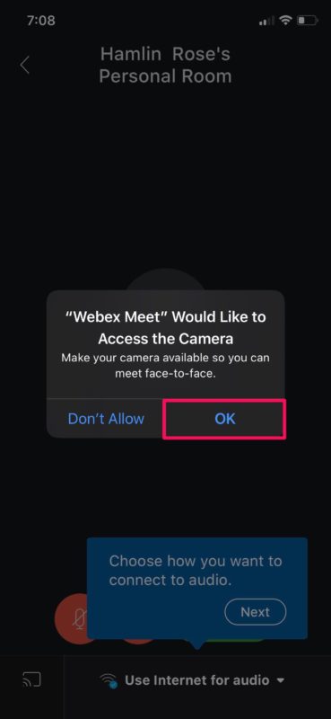 Как использовать Webex Meetings для видеоконференций на iPhone и iPad