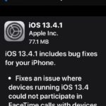 iOS 13.4.1 update