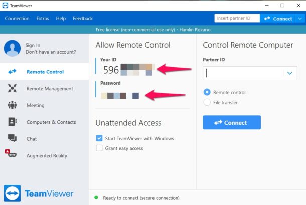 ir al trabajo Nebu recinto How to Remotely Control Windows PC with TeamViewer on iPhone | OSXDaily