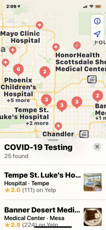 How to find COVID-19 coronavirus testing locations with iPhone