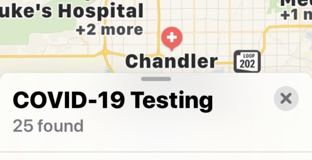 How to Find COVID-19 coronavirus testing with Apple Maps