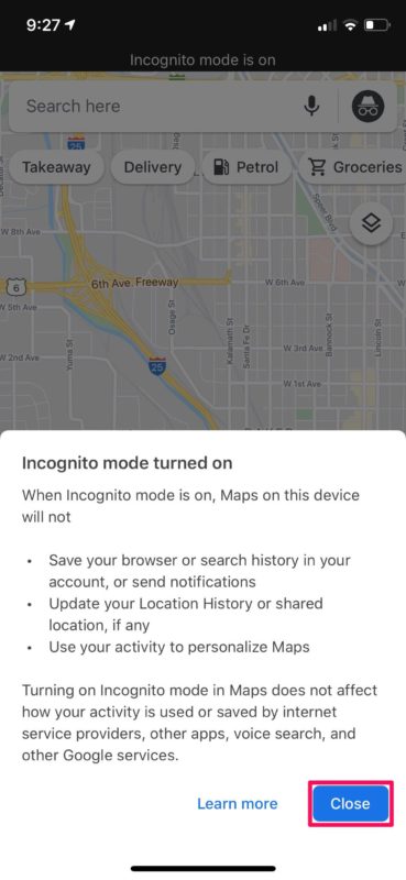 How to Use Google Maps Incognito Mode on iPhone & iPad