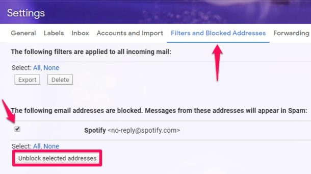 Как заблокировать и разблокировать в Gmail