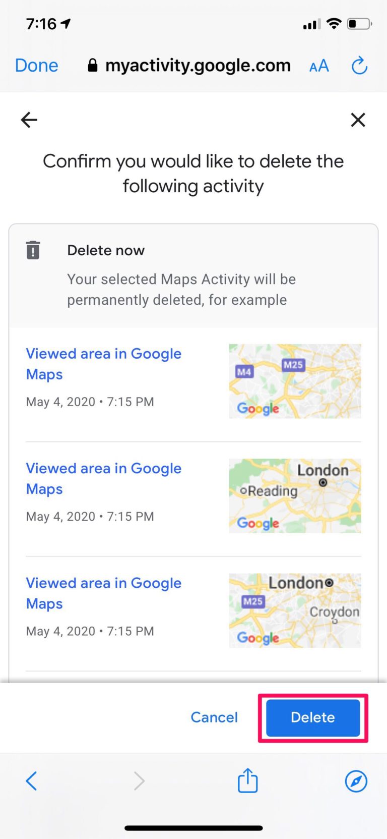 How to Clear Google Maps Search History on iPhone & iPad