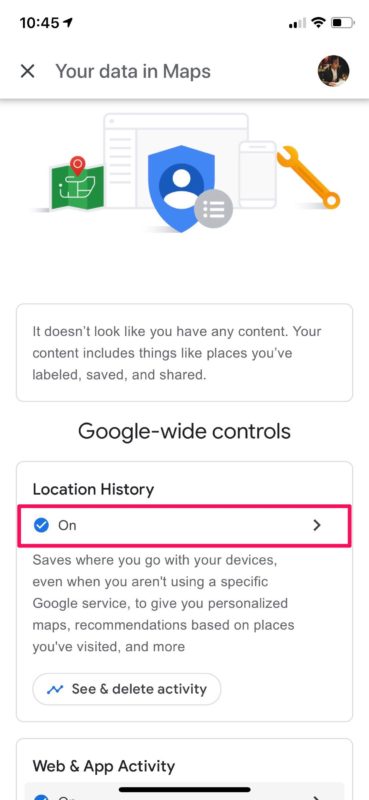 How to Delete Google Location History on iPhone