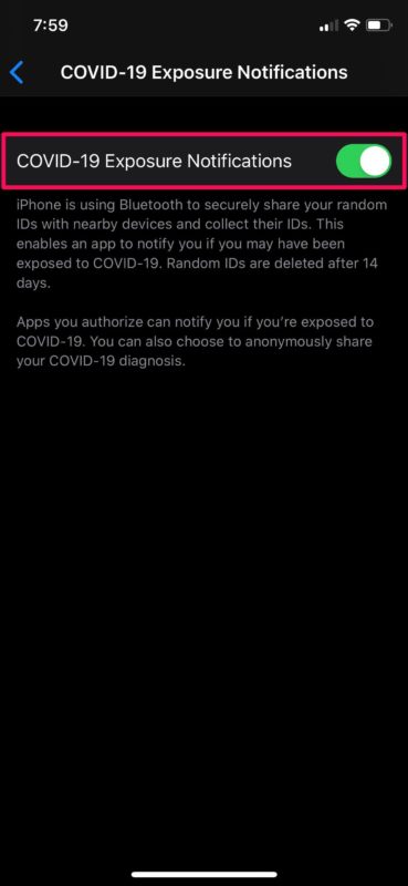How to Enable COVID-19 Exposure Notifications on iPhone