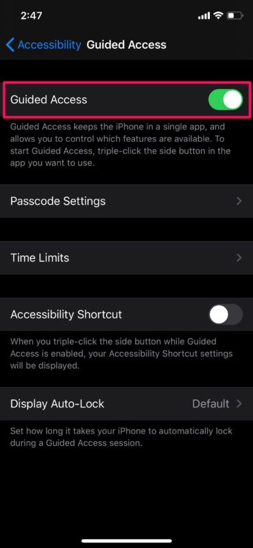 Как заблокировать одно приложение на iPhone и iPad с помощью управляемого доступа