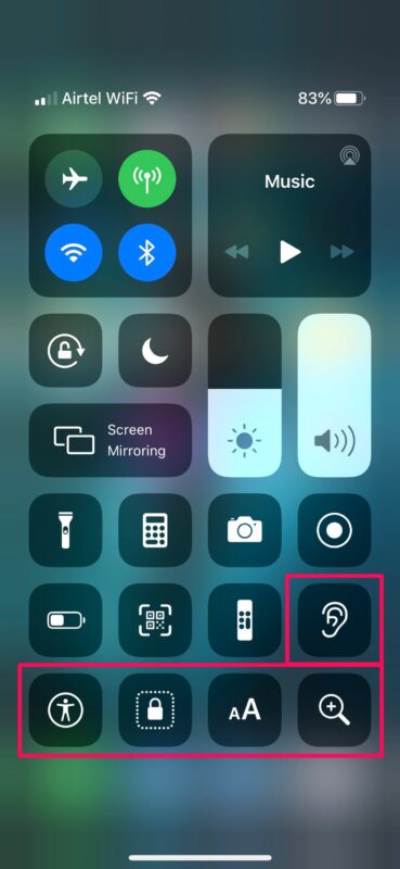 How to Add Accessibilty Features to Control Center on iPhone & iPad
