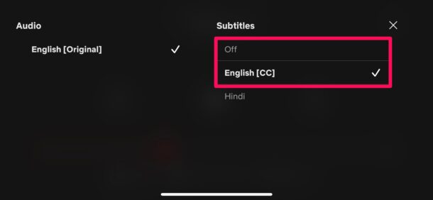 How to Enable / Disable Subtitles on Netflix on iPhone, iPad, Apple TV