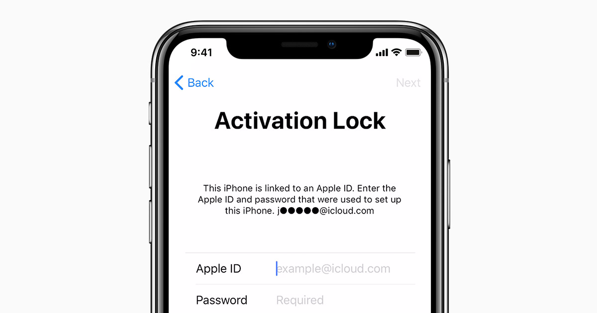 iphone activation lock screen