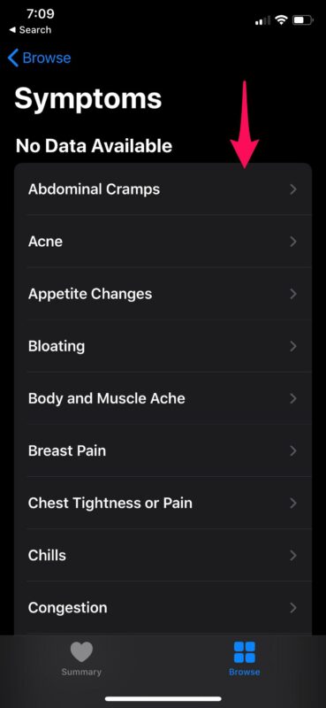 How to Track Symptoms with Health App on iPhone