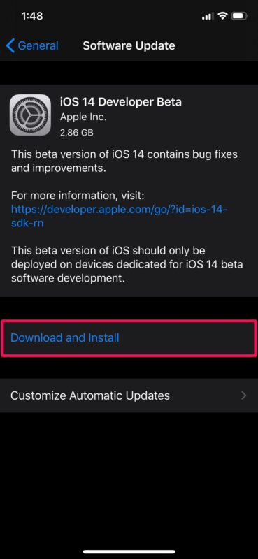 Как установить бета-версию iOS 14 без учетной записи разработчика