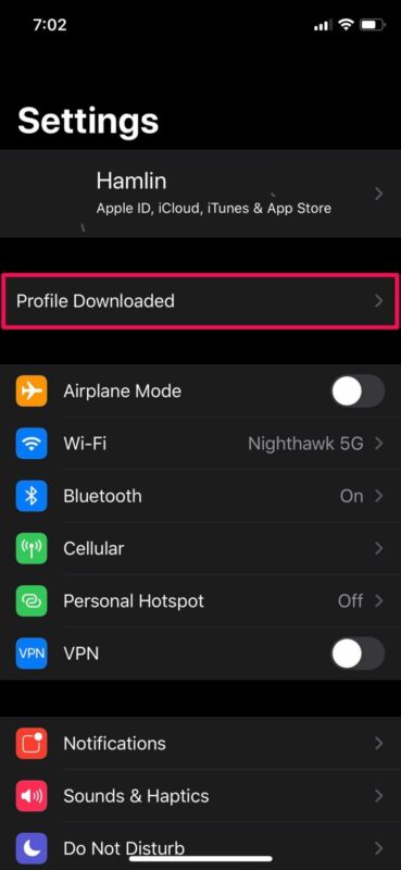 Install iOS 14 developer beta profile