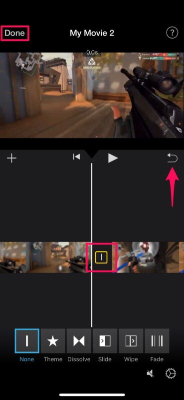 Как удалить среднюю часть видео на iPhone и iPad с помощью iMovie