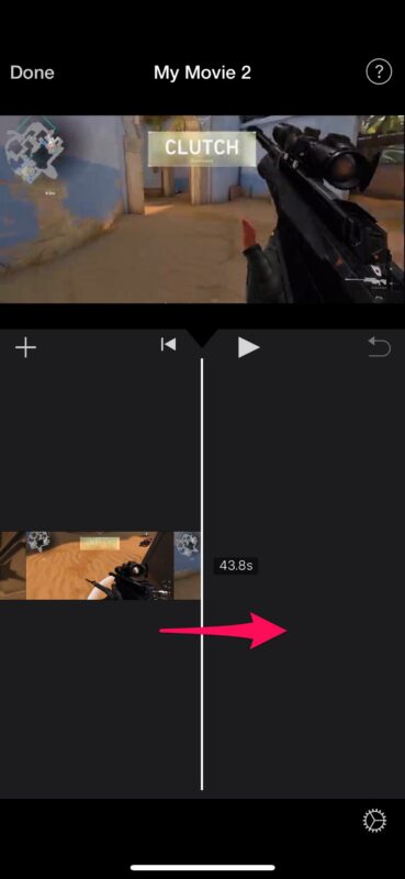 Как удалить среднюю часть видео на iPhone и iPad с помощью iMovie