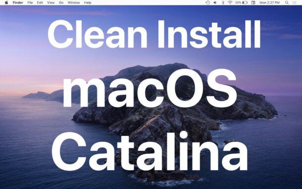 Как очистить установку MacOS Catalina