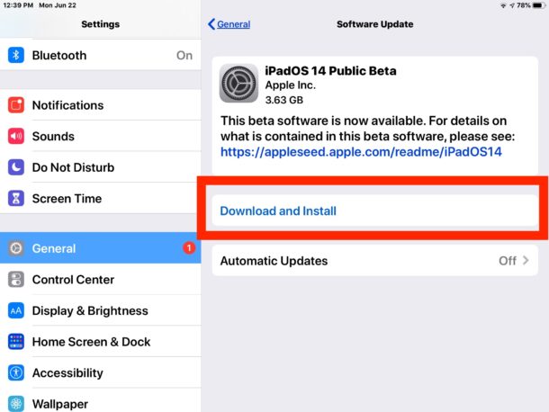 How to download and install iPadOS 14 public beta