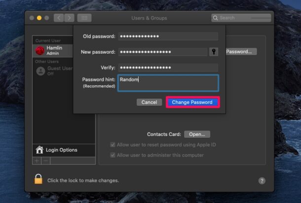 How to Change Keychain Password on Mac